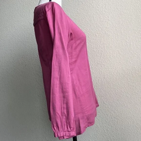 TRUCCO SPAIN CROCHET LONG SLEEVE TOP BLOUSE GARDEN GIRL! - Picture 8 of 8